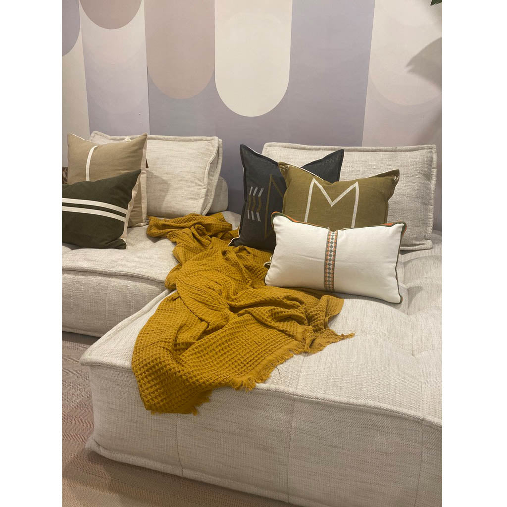 by ende.| Waffle Throw | Tumeric - Collector Store