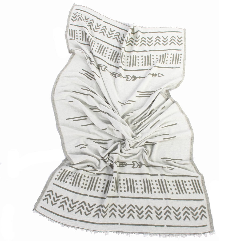 by ende Arrows Beach Towel - Army / White - Collector Store Sydney