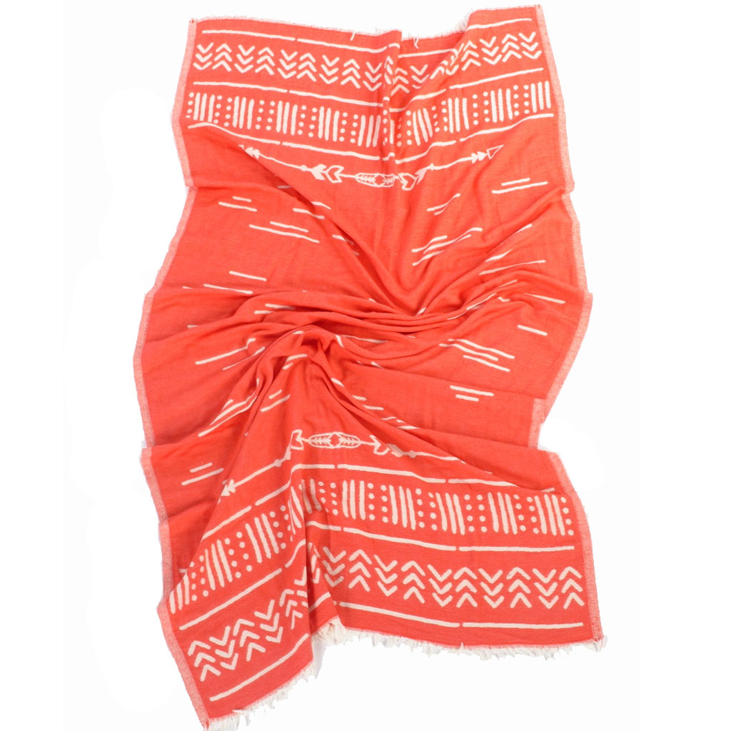 by ende. Arrows Beach Towel - Watermelon / White - Collector Store Sydney