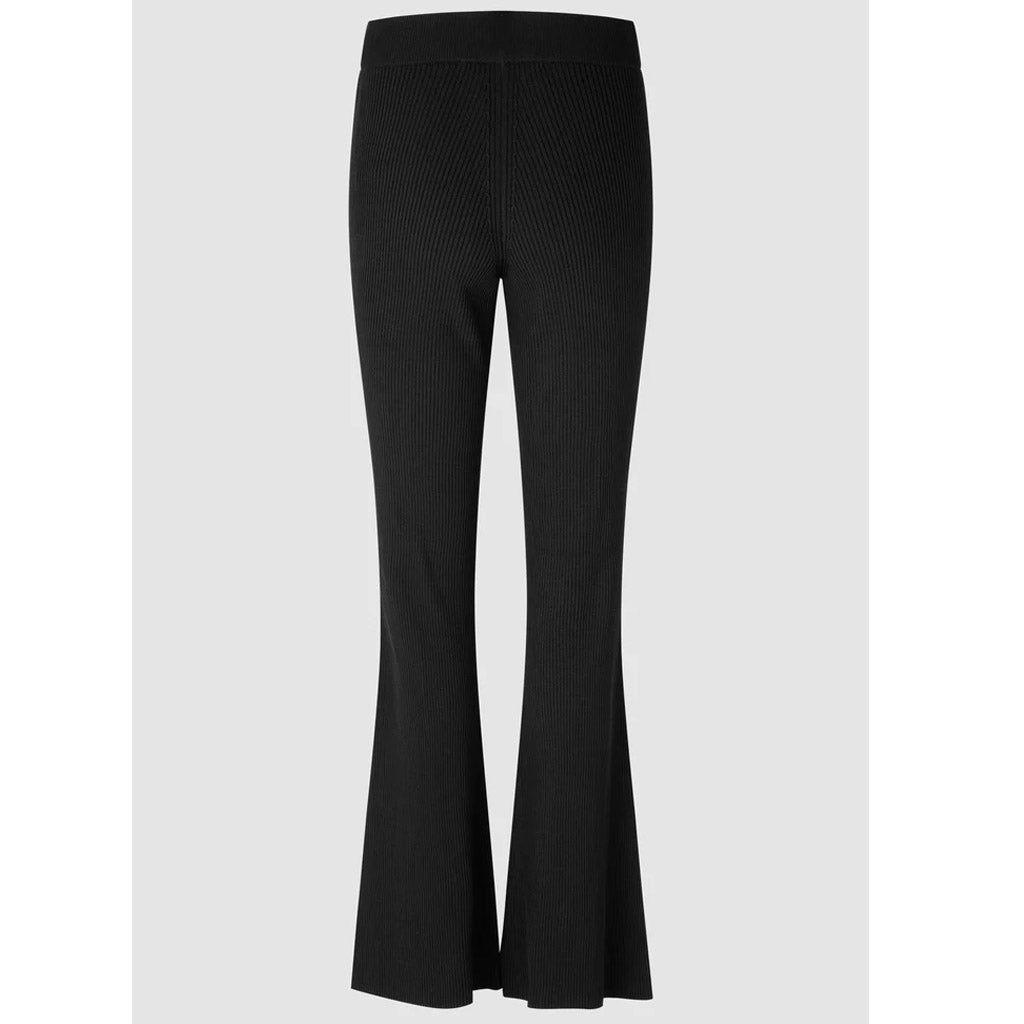 Second Female Polina Collared Knit Pants - Black - Collector Store
