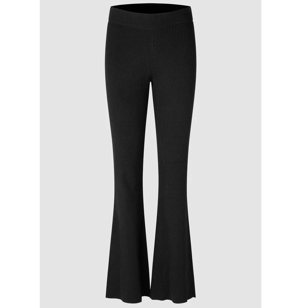 Second Female Polina Collared Knit Pants - Black - Collector Store