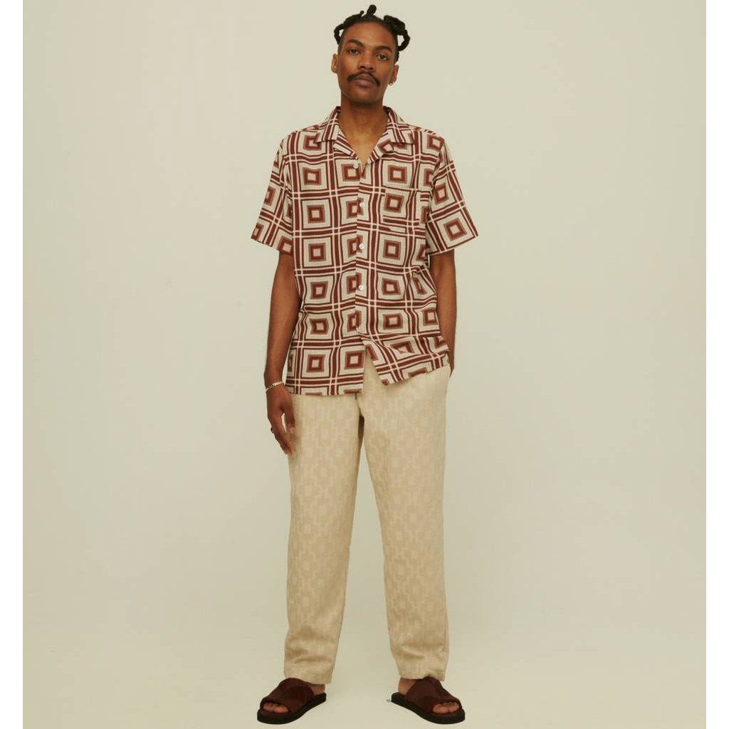 OAS VISCOSE SHIRT Brown Yard - Collector Store