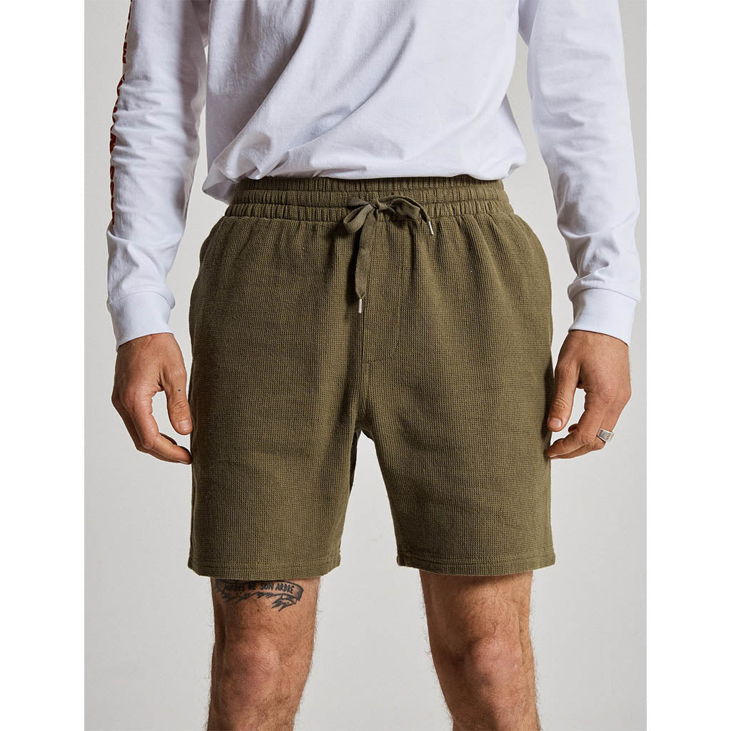 Mr Simple Burbank Shorts Army Waffle - Collector Store