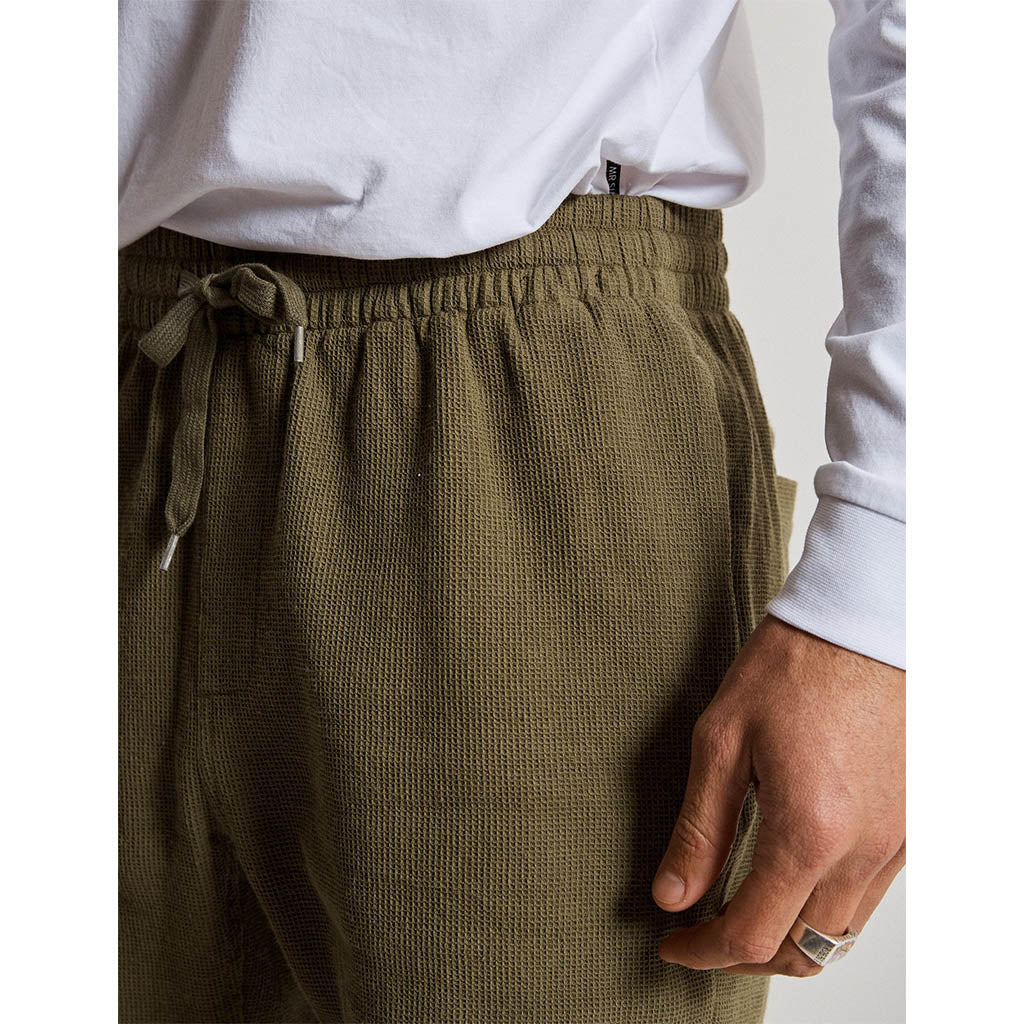 Mr Simple Burbank Shorts Army Waffle - Collector Store