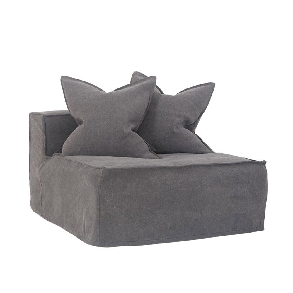 Hendrix Single Seat Sofa Charcoal | Uniqwa Furniture - Collector Store Sydney