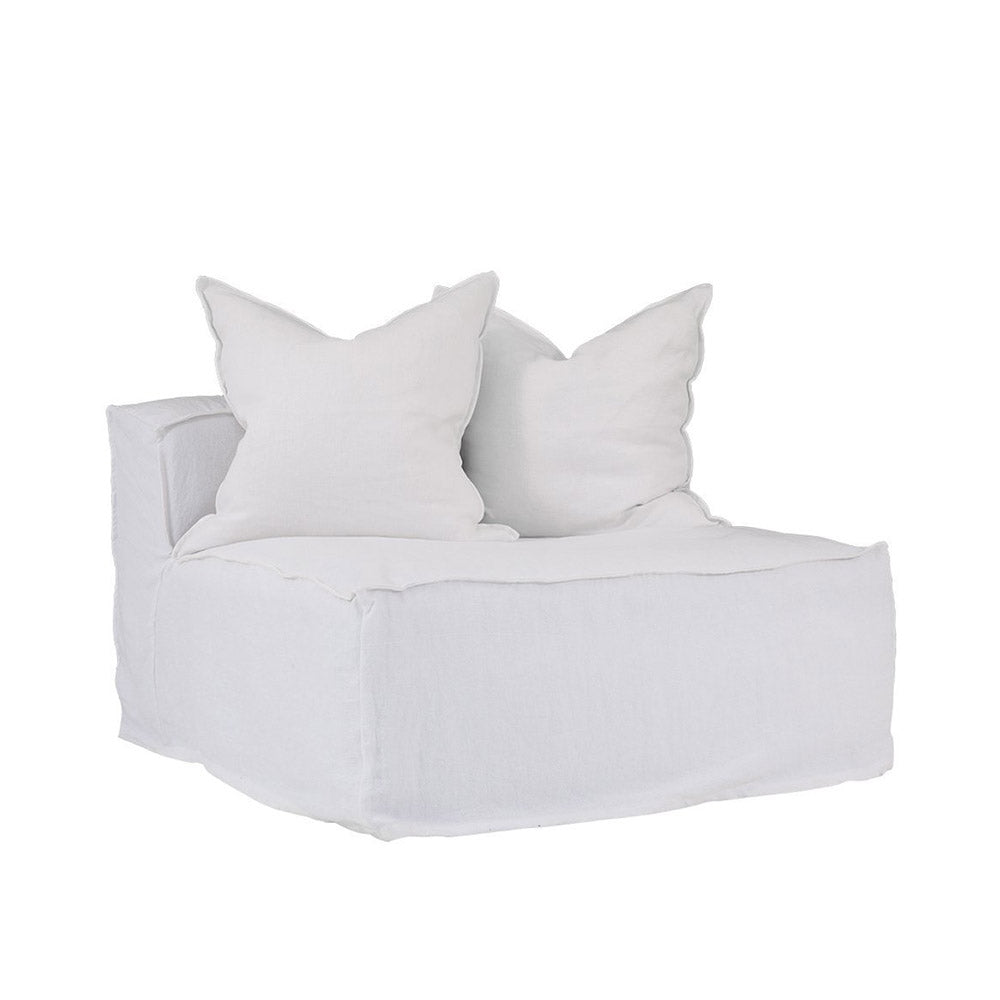 Hendrix Single Seat Sofa White | Uniqwa Furniture - Collector Store