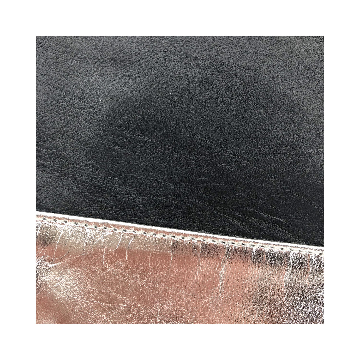 Austin Basics Large Silver Leather Clutch - Collector Store