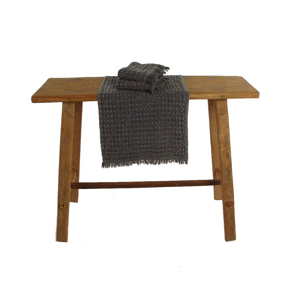 by ende. | Stonewash Honeycomb Hand Towel | Charcoal - Collector Store