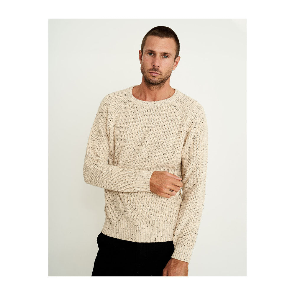 Mr Simple Organic Chunky Knit Sweater - Oatmeal - Collector Store