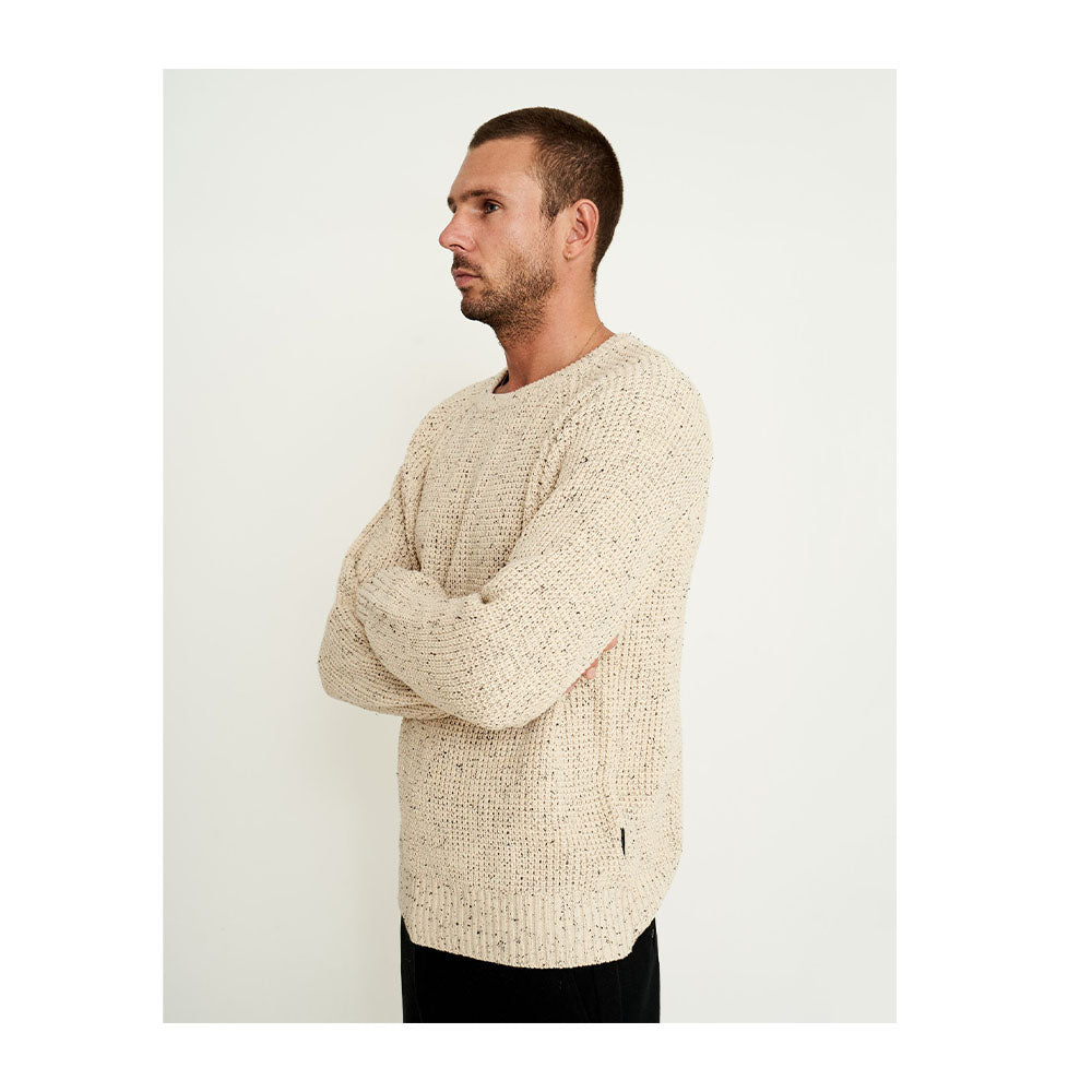 Mr Simple Organic Chunky Knit Sweater - Oatmeal - Collector Store