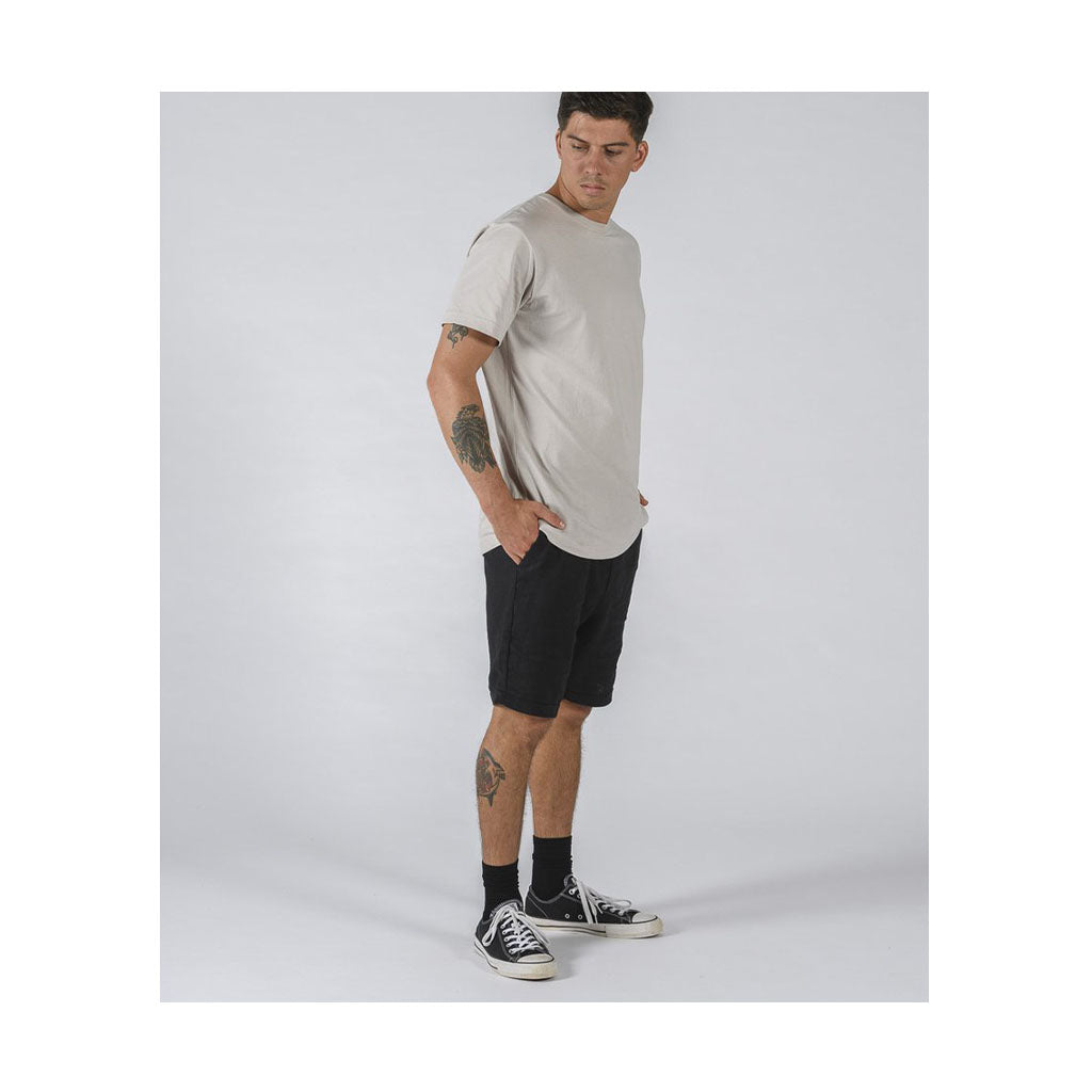 Mr Simple Tanner Short Black Linen-SALE - Collector Store