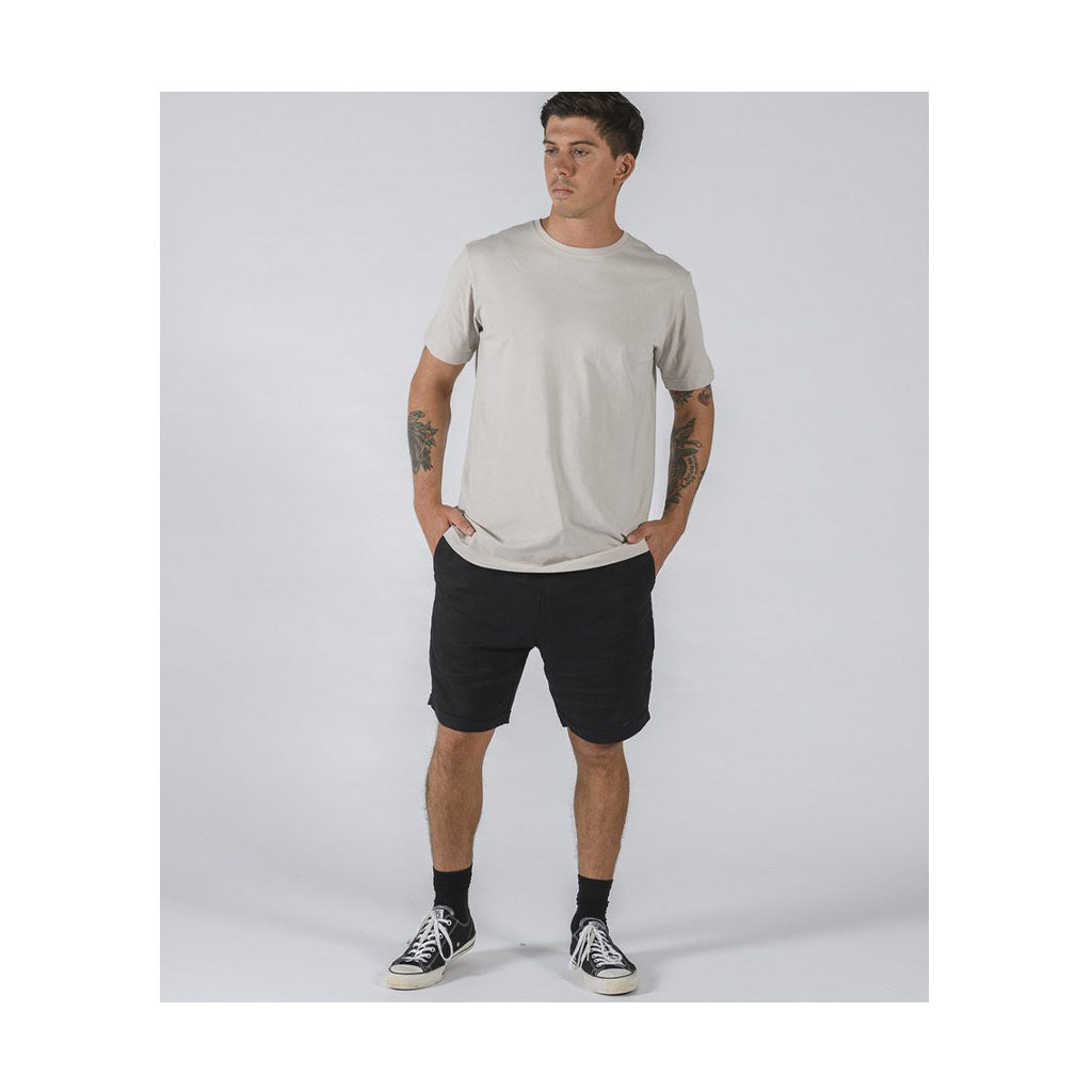 Mr Simple Tanner Short Black Linen-SALE - Collector Store