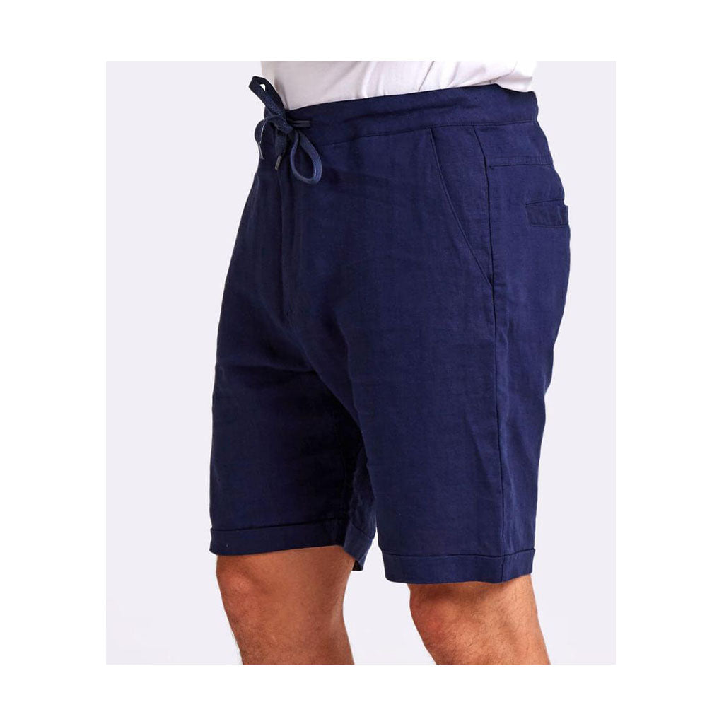 Mr Simple Tanner Short Navy Linen - SALE - Collector Store
