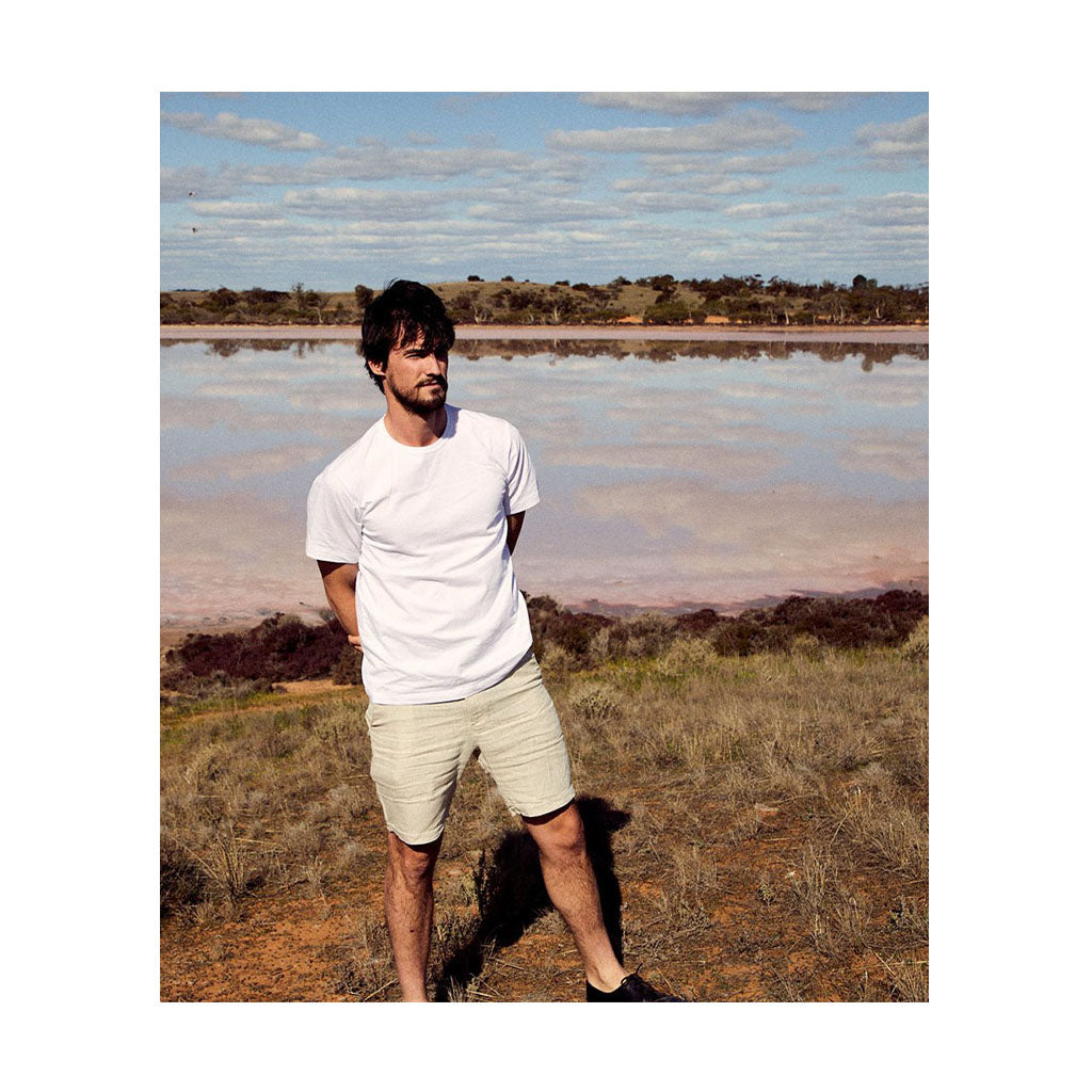 Mr Simple Tanner Short Natural Linen-SALE - Collector Store