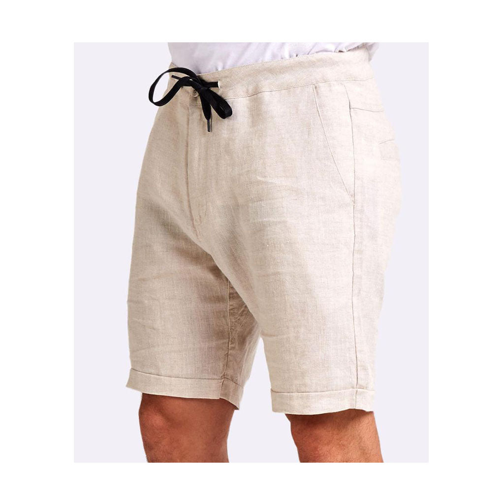 Mr Simple Tanner Short Natural Linen-SALE - Collector Store