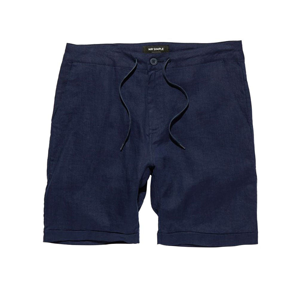 Mr Simple Tanner Short Navy Linen - SALE - Collector Store