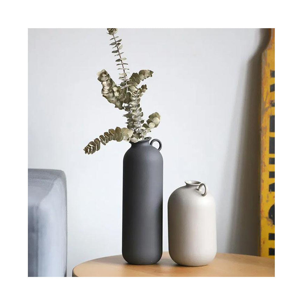 Ned Collections Large Flugen Vase - Charcoal - Collector Store