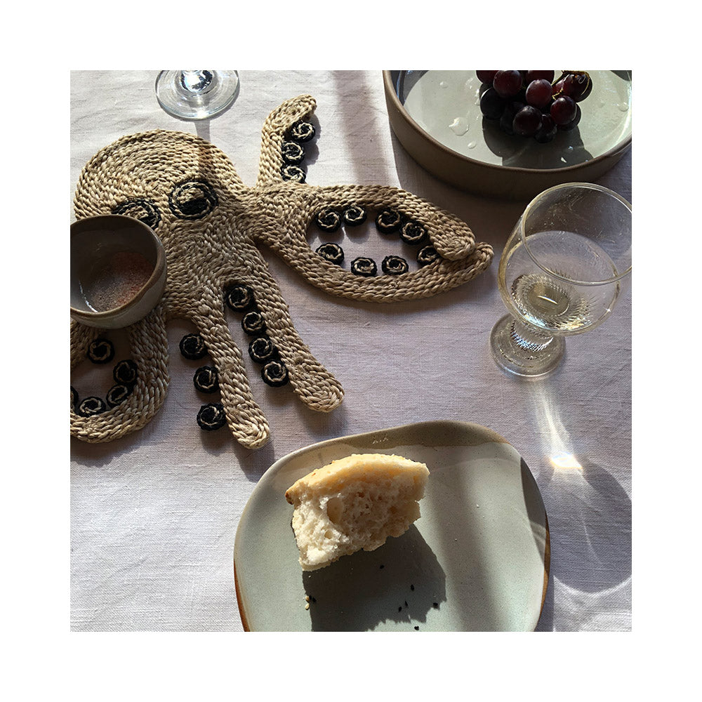 The Jacksons Woven Octopus Placemat - Natural - Collector Store