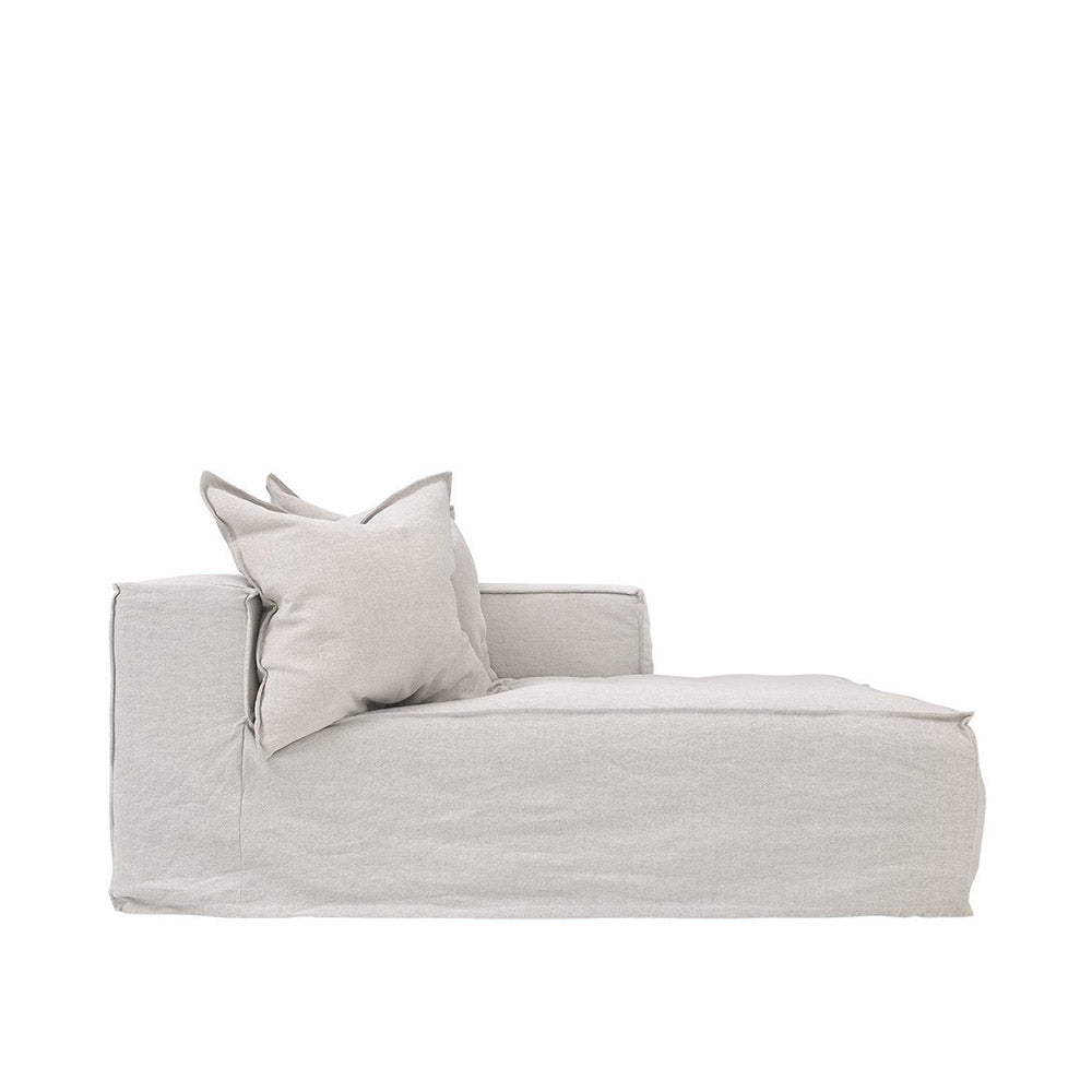 Hendrix Chaise Sofa Right Arm Sand | Uniqwa Furniture - Collector Store Sydney