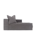 Hendrix Chaise Sofa Right Arm Charcoal | Uniqwa Furniture - Collector Store Sydney