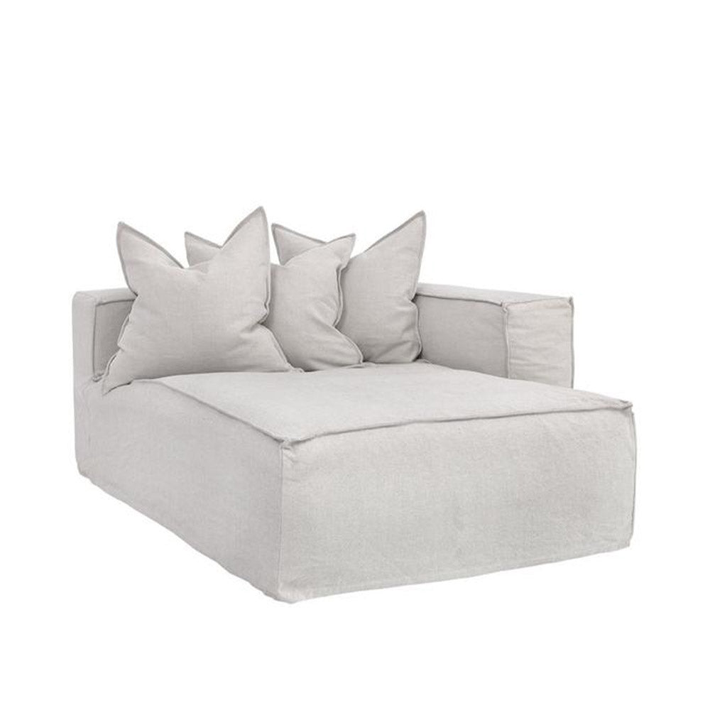 Hendrix Chaise Sofa Right Arm Sand | Uniqwa Furniture - Collector Store
