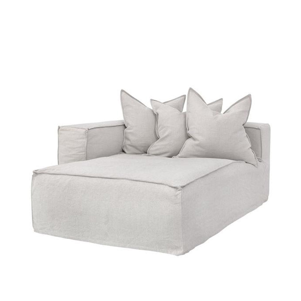 Hendrix Chaise Sofa Left Arm Sand | Uniqwa Furniture - Collector Store Sydney