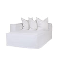 Hendrix Chaise Sofa Left Arm White | Uniqwa Furniture - Collector Store Sydney