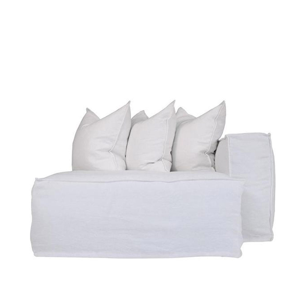Hendrix Chaise Sofa Right Arm White | Uniqwa Furniture - Collector Store Sydney
