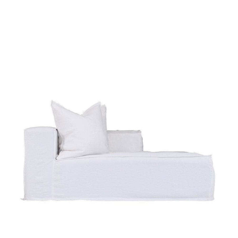 Hendrix Chaise Sofa Right Arm White | Uniqwa Furniture - Collector Store Sydney