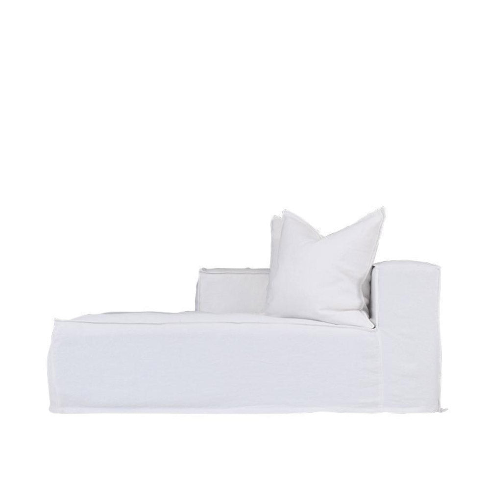 Hendrix Chaise Sofa Left Arm White | Uniqwa Furniture - Collector Store Sydney