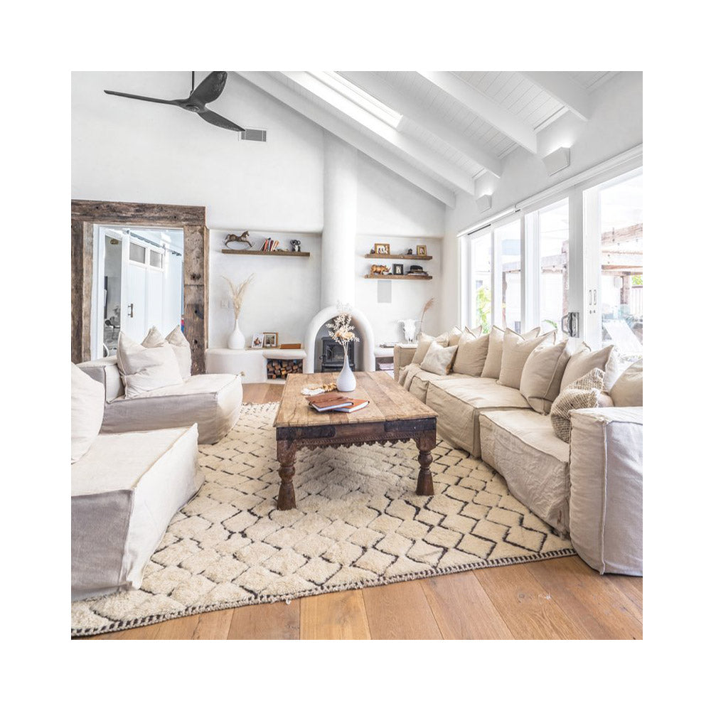 Hendrix Chaise Sofa Right Arm Sand | Uniqwa Furniture - Collector Store