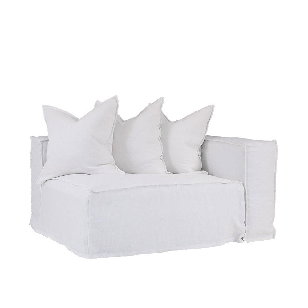 Hendrix Sofa Right Arm White | Uniqwa Furniture - Collector Store Sydney