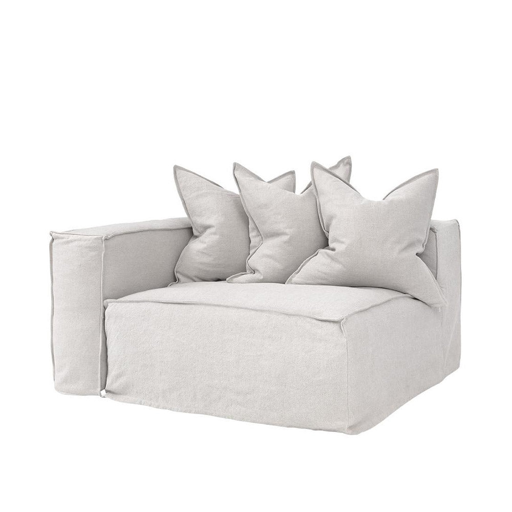 Hendrix Sofa Left Arm Sand | Uniqwa Furniture - Collector Store Sydney