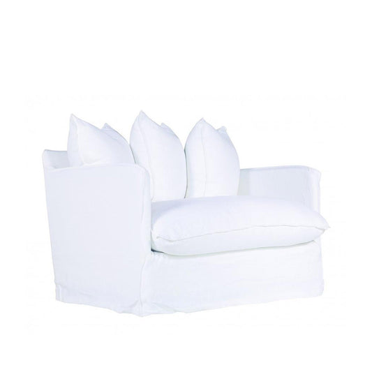 Singita One Seater Sofa White | Uniqwa Furniture - Collector Store