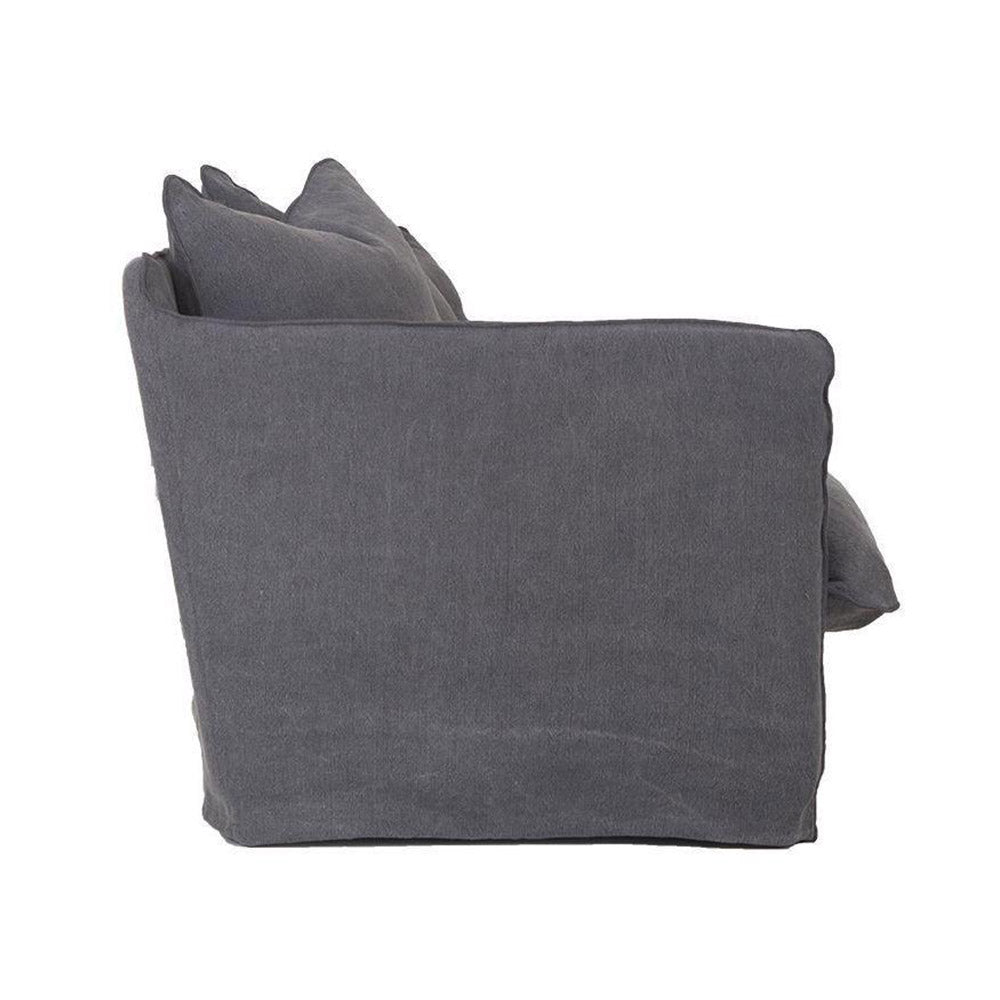 Singita One Seater Sofa Charcoal | Uniqwa Furniture - Collector Store
