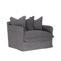 Singita One Seater Sofa Charcoal | Uniqwa Furniture - Collector Store Sydney