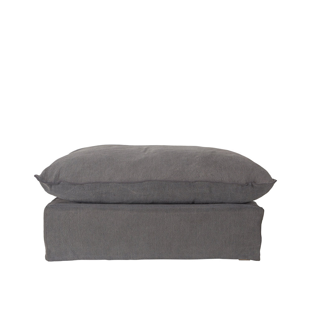 Singita Ottoman Charcoal | Uniqwa Furniture - Collector Store Sydney
