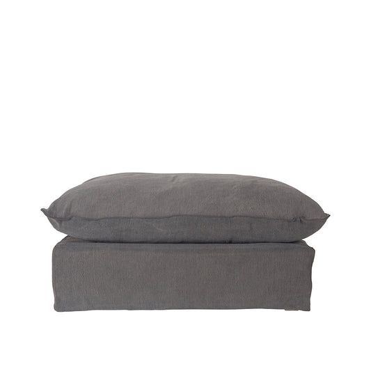 Singita Ottoman Charcoal | Uniqwa Furniture - Collector Store