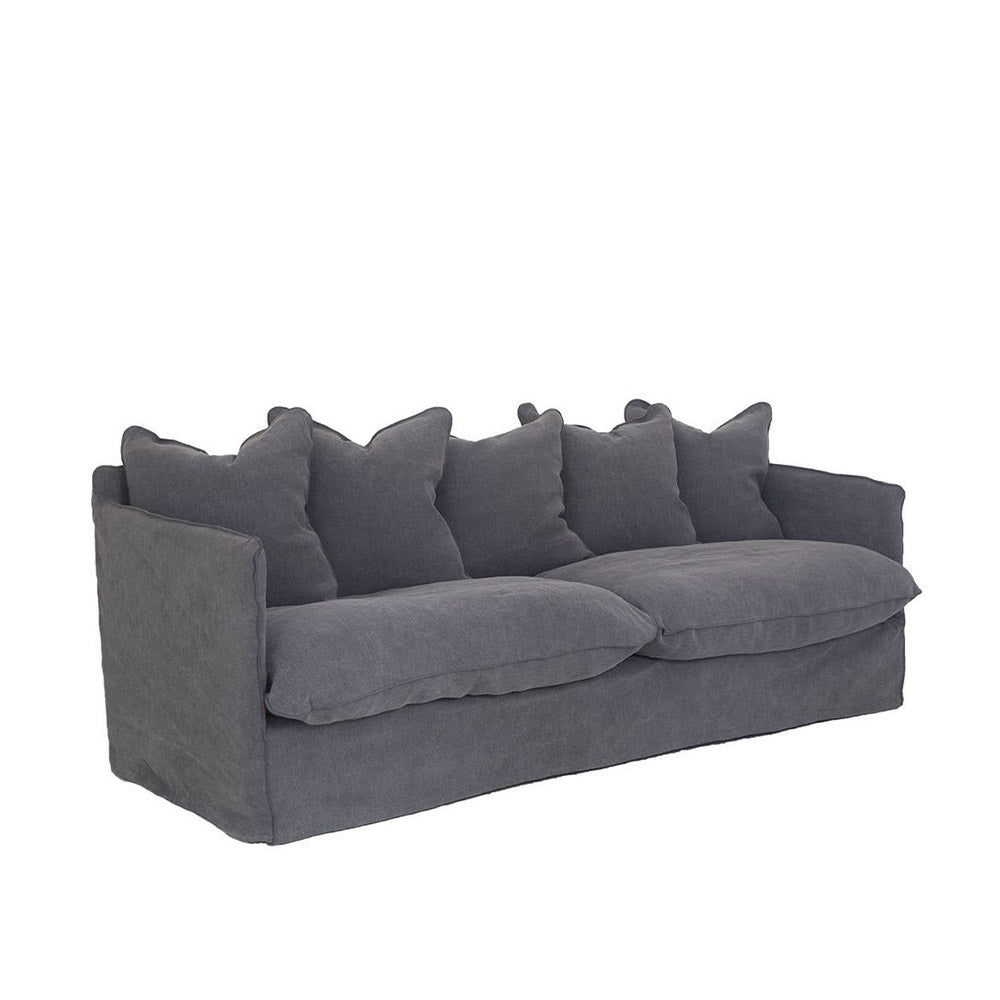 Singita Three Seater Sofa Charcoal | Uniqwa Furniture - Collector Store Sydney
