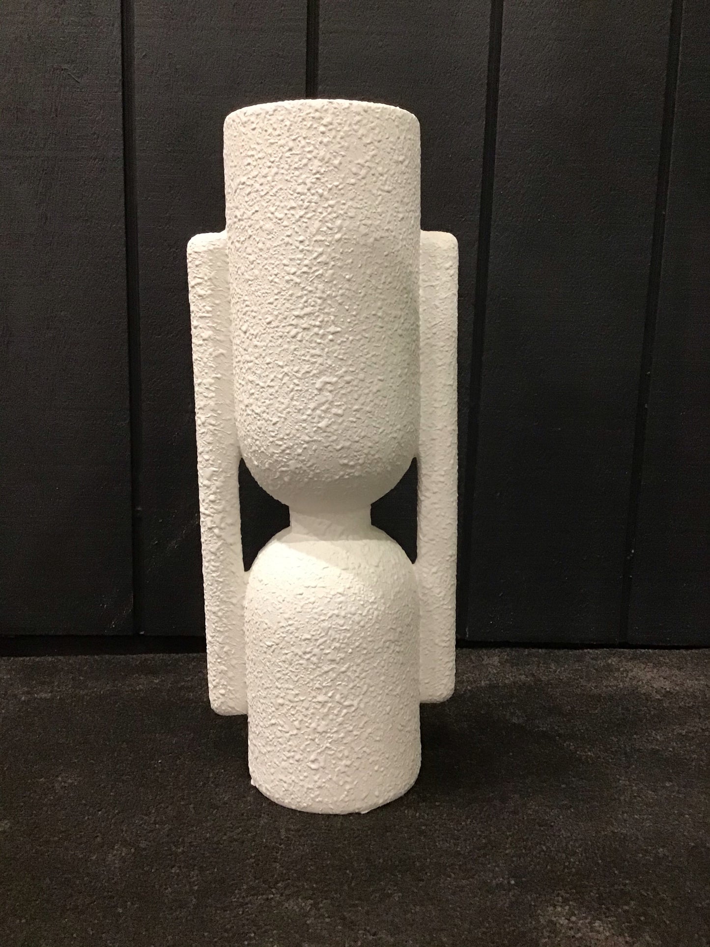 Kipton Vase 17 x 11 x 42cm  White - Collector Store