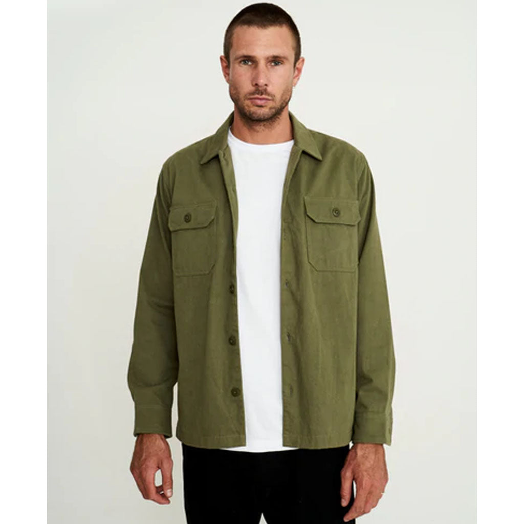 Mr Simple Overshirt  - Army - Collector Store