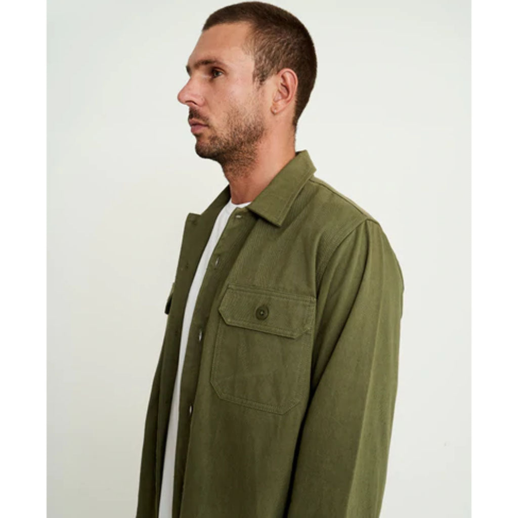 Mr Simple Overshirt  - Army - Collector Store