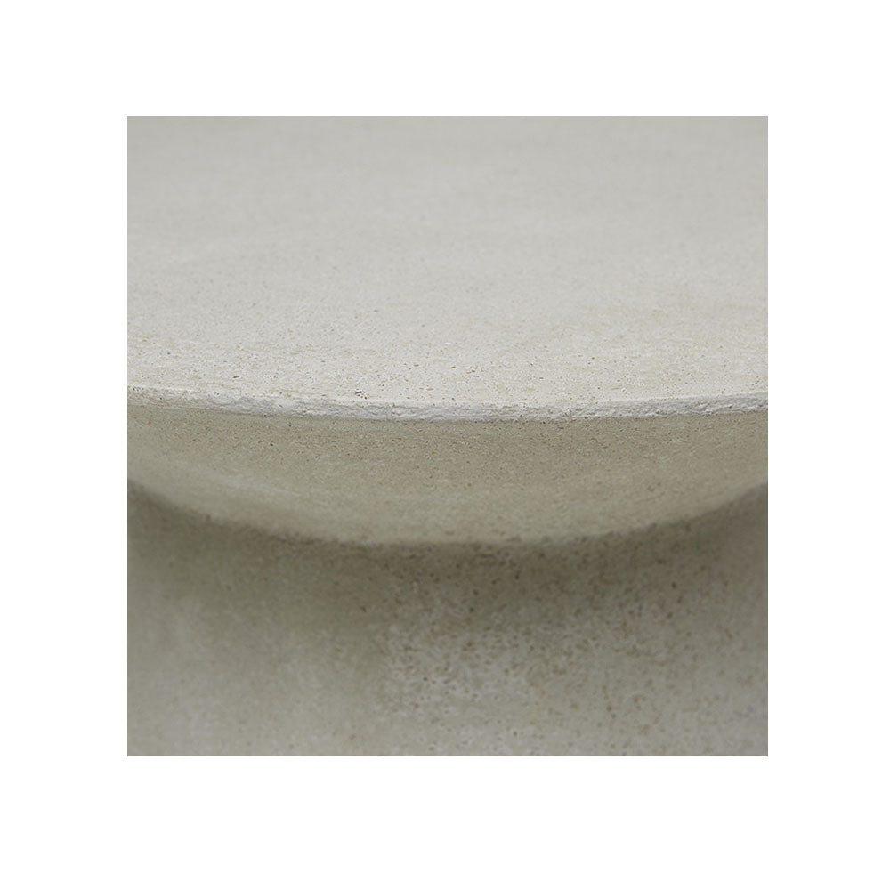 Livorno Outdoor Round Side Table White Speckle - Collector Store